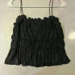 Forever 21 scrunch tank top crop top